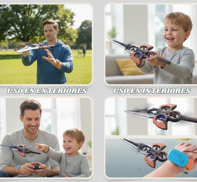 ESPADA VOLADORA CONTROL REMOTO 2025 (Vuela + Gira + Luces) – CUPÓN DE DESCUENTO
