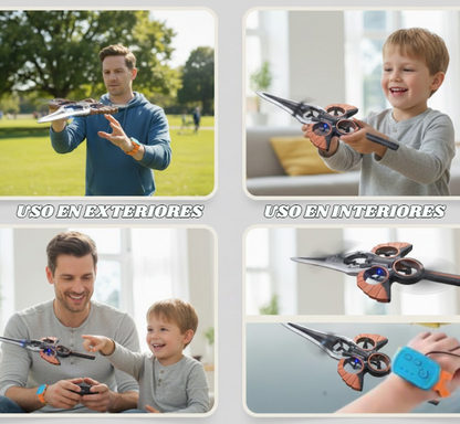 ESPADA VOLADORA CONTROL REMOTO 2025 (Vuela + Gira + Luces) – CUPÓN DE DESCUENTO
