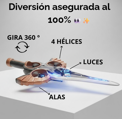 ESPADA VOLADORA CONTROL REMOTO 2025 (Vuela + Gira + Luces) – CUPÓN DE DESCUENTO