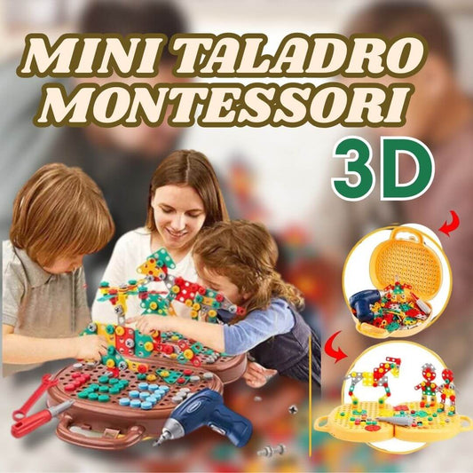 Mini taladro eléctrico Montessori 3D