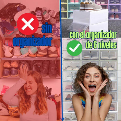 ORGANIZADOR MULTIUSOS  DE ZAPATOS - EDICIÓN 6 NIVELES